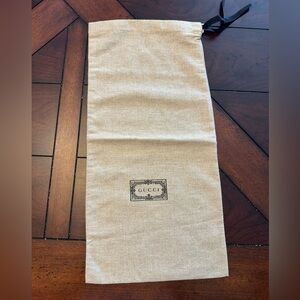 Authentic Linen Gucci Dust Bag